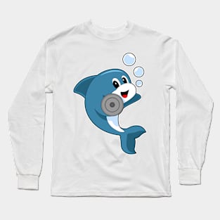 Dolphin Fitness Dumbbell Sports Long Sleeve T-Shirt